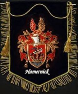 Hand Embroidered Coat of Arms Banner