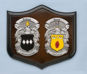 Small Double Pewter Shield